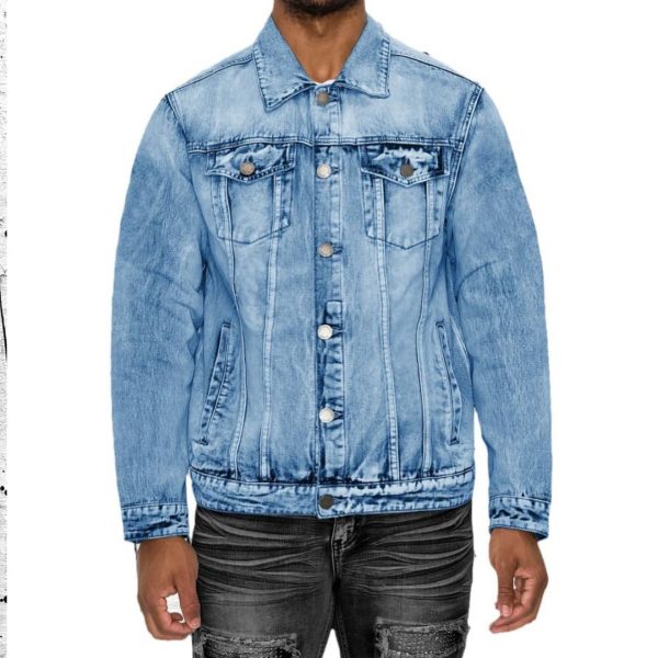 Premium Black Washed Denim Jacket
