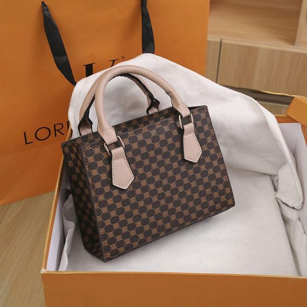 Elegant Checkered Handbag