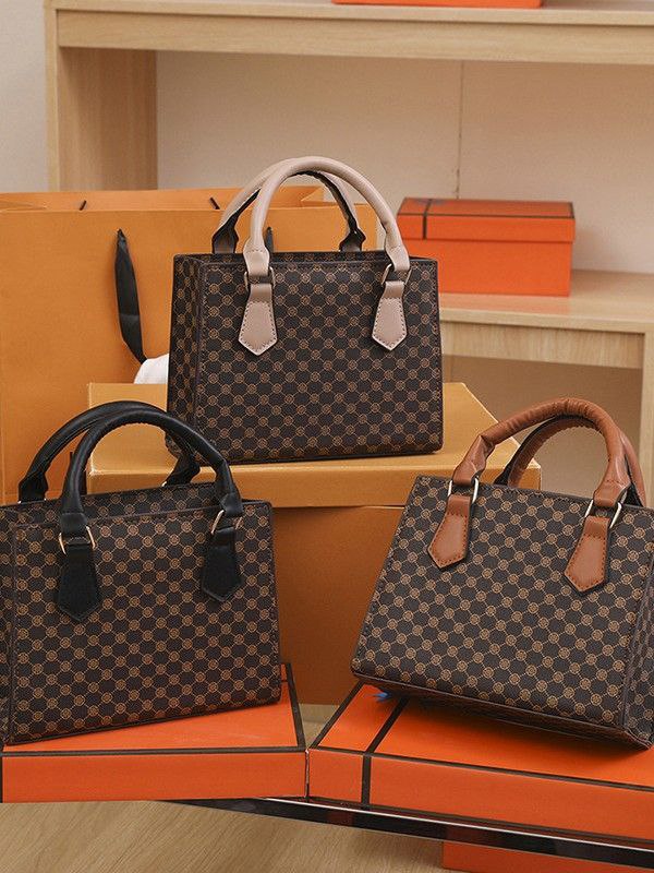 Elegant Checkered Handbag