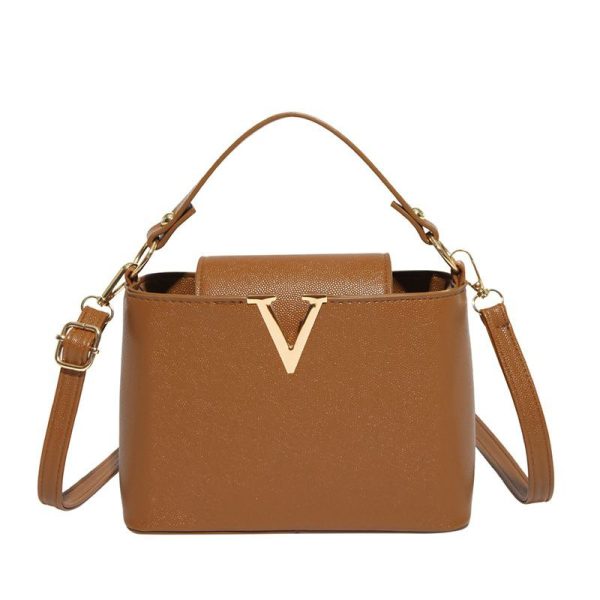 Simple V-Shaped Decorative Handbag