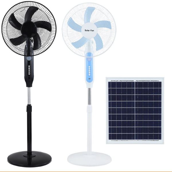 Solar Rechargeable Standing Fan – 16 Inch