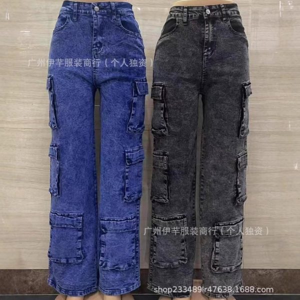 WhatsApp Image 2026-01-13 at 6.55.01 AM (2) Women’s High-Waist Cargo Denim Jeans